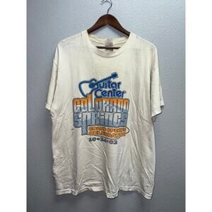 Vintage Guitar Center Shirt Colorado Springs Grand Opening Ernie Ball 2002 XL